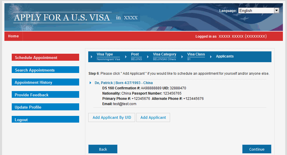 us visa application jordan